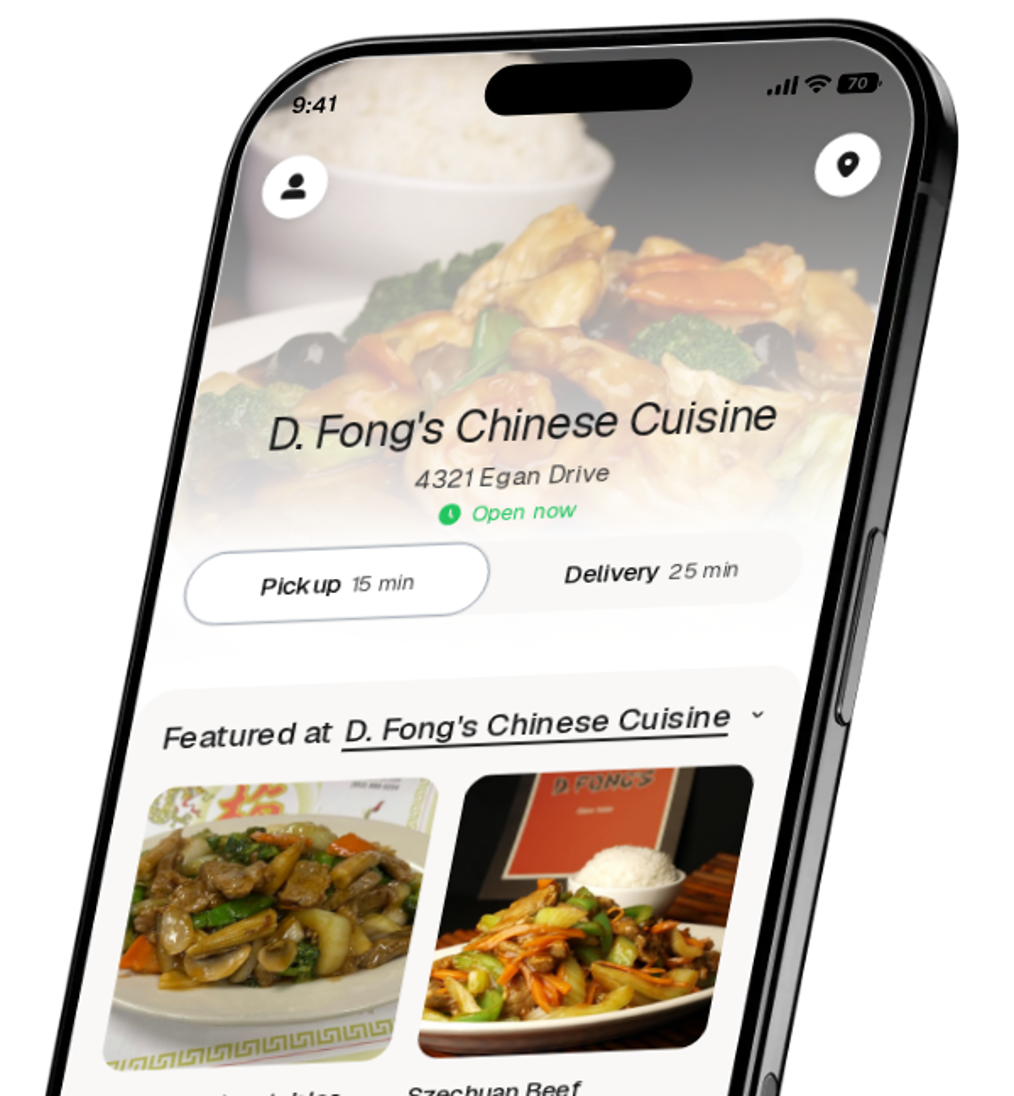 D. Fong's Chinese Cuisine app preview