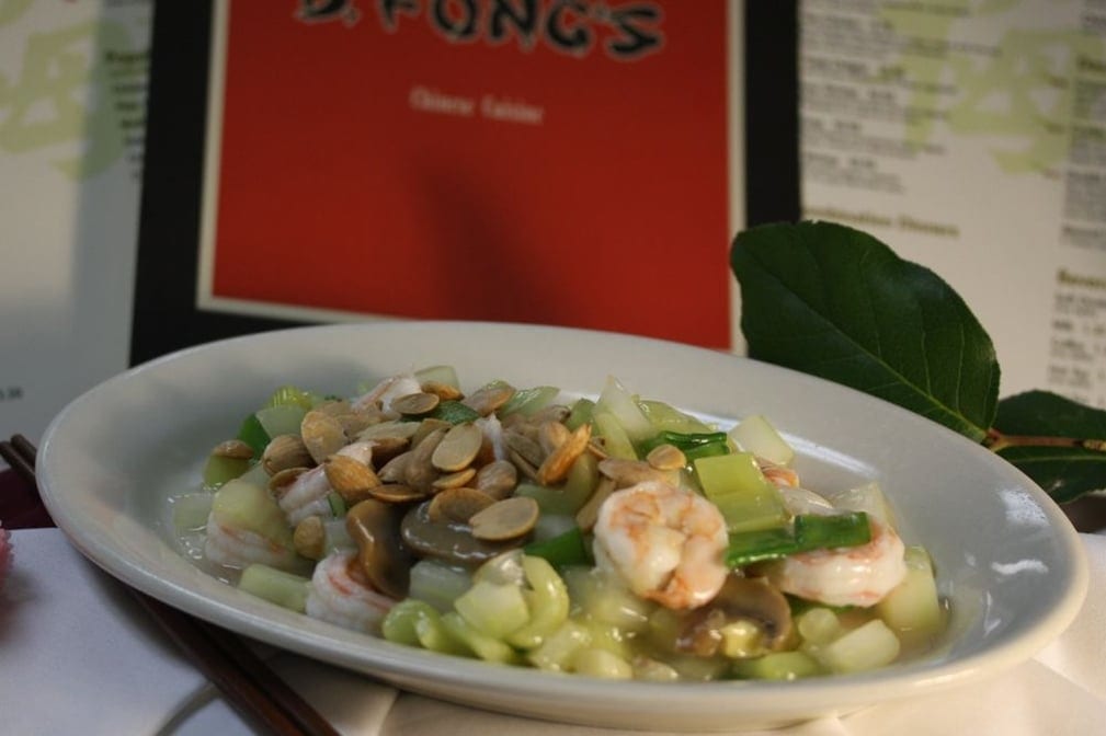 Shrimp Almond Ding.