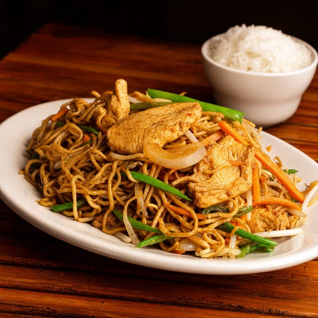 Lunchbox # 7 - Chicken Lo Mein and Sweet & Sour Chicken.