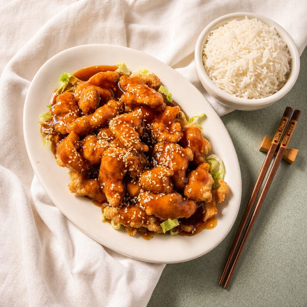 Lunchbox #9 - Sesame Chicken.