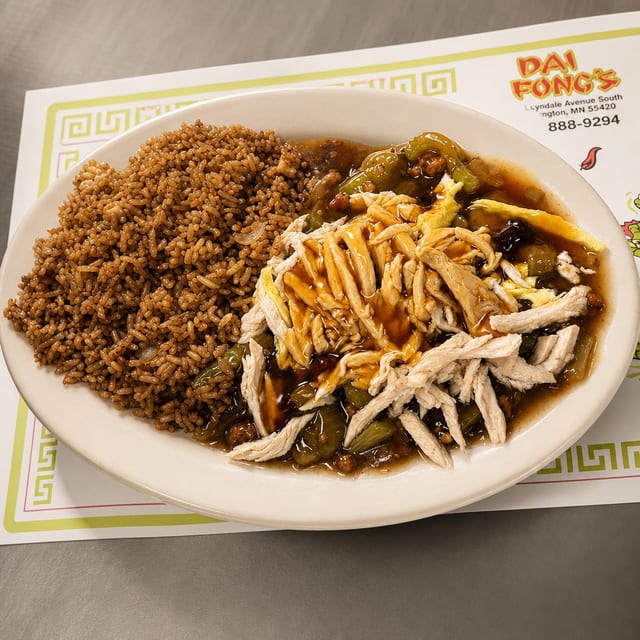 Combo A - Chicken Chow Mein.
