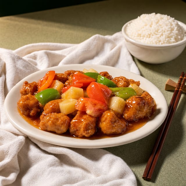 Combo E - Sweet & Sour Chicken.
